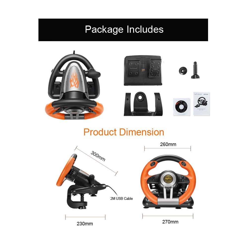 その他 PXN-V3IIB Amazon.com: PXN PC Racing Wheel, V3II 180 Degree Universal
